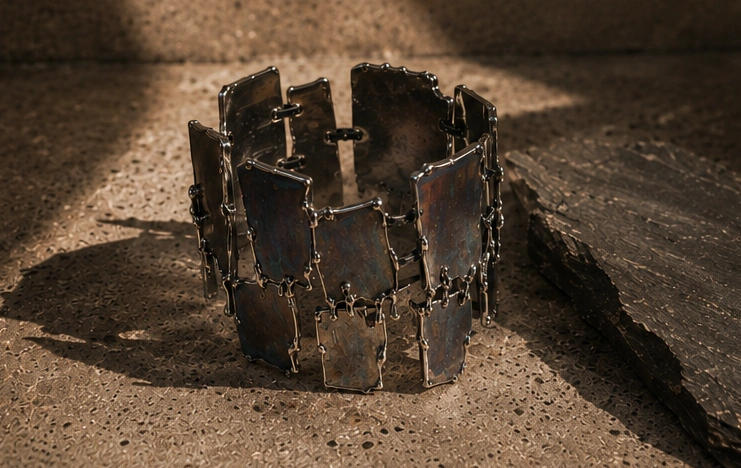 Bracelet La Galène, photographié sur fond neutre — Maison Moka